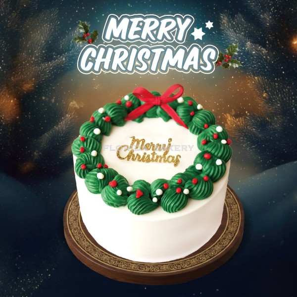 6" 紅緞帶花圈 *限門市自取*