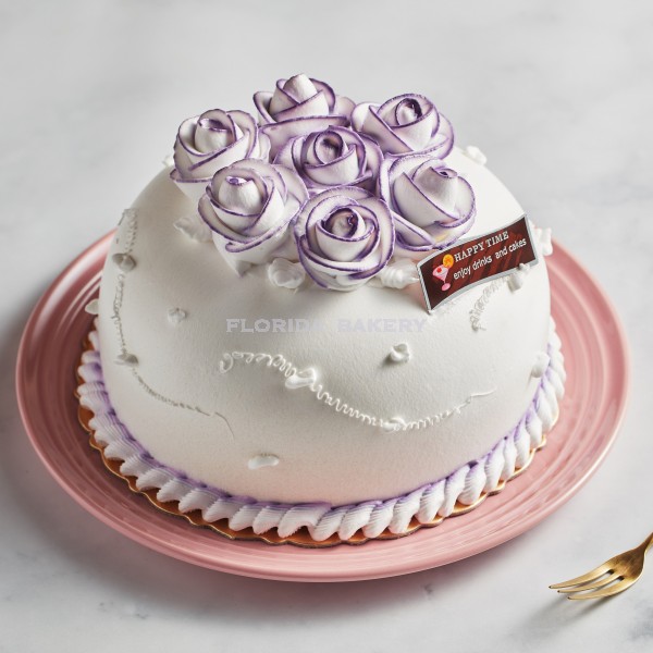 VANILLA ROSES WHIPPING CREAM CAKE-TARO＊STORE PICKUP ONLY＊