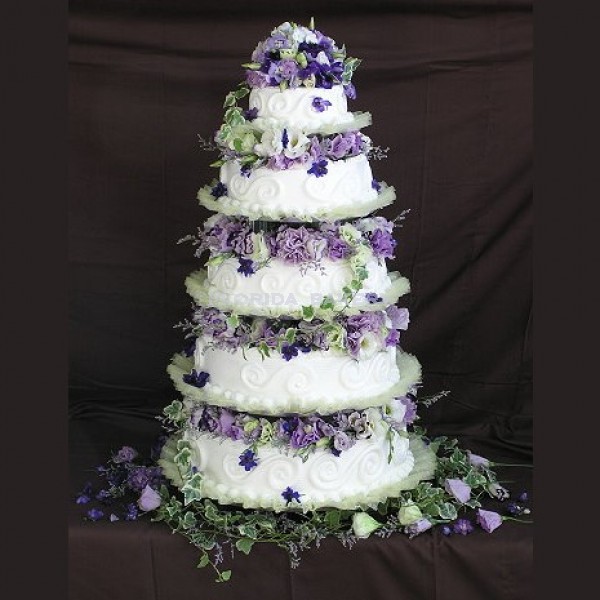5 Tier Decorated Cake -FLOWER C