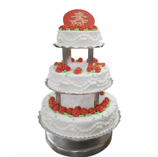 3 Tier Edible Photo Cake E