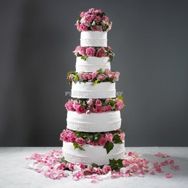 5 Tier Decorated Cake -European style B