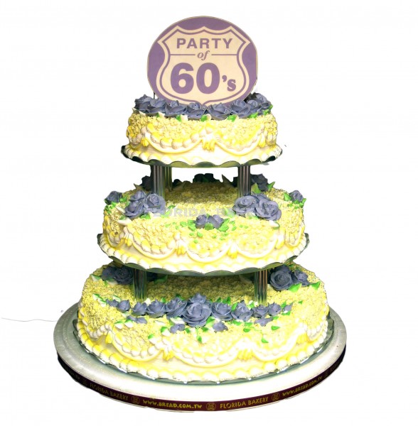 3  Tier Decorated Cake D